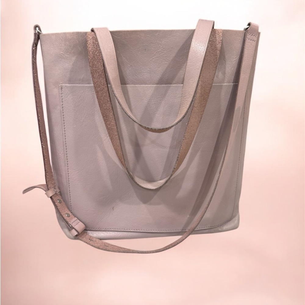 Madewell Leather Tote Bag - Pink